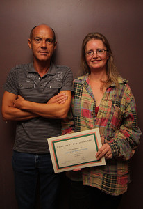 Winners, 2008, Emily Hinshelwood with John Evans